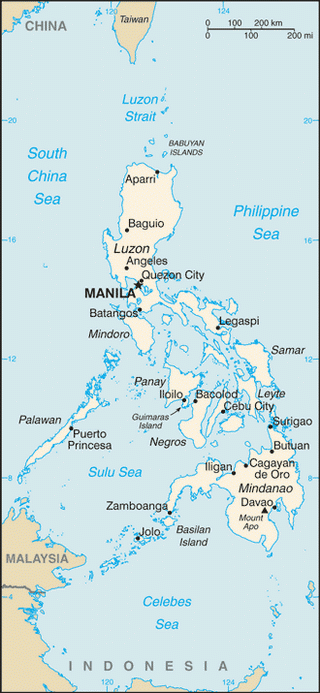 Kaart Filipijnen
