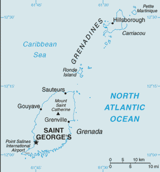 Kaart Grenada