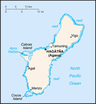 Kaart Guam