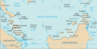 Kaart Maleisië