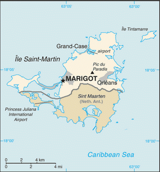 Kaart Saint Martin