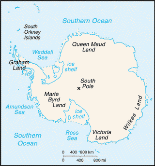 Kaart Antarctica