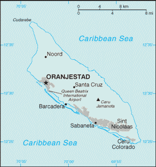 Kaart Aruba