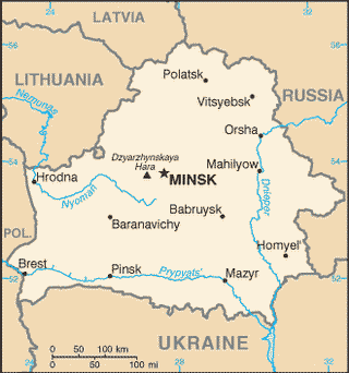 Kaart Belarus