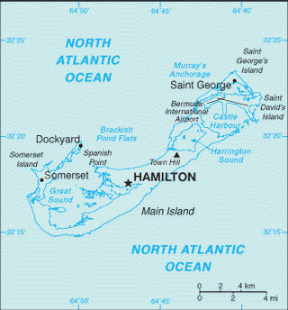 Kaart Bermuda
