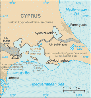 Kaart Dhekelia