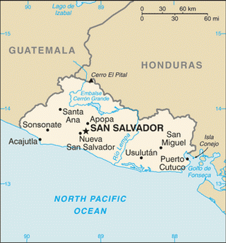 Kaart El Salvador