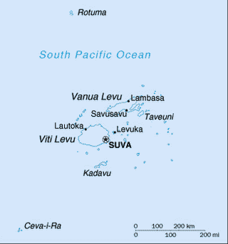 Kaart Fiji
