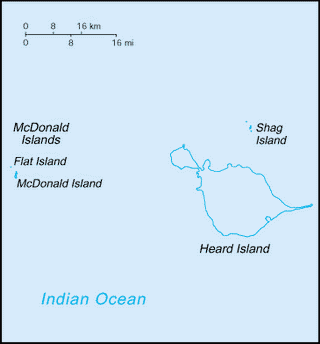 Kaart Heard en McDonaldeilanden