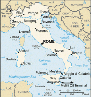 Kaart Italië