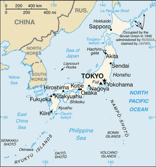 Kaart Japan