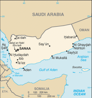Kaart Jemen
