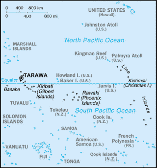 Kaart Kiribati