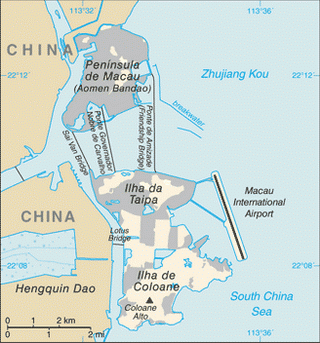 Kaart Macau