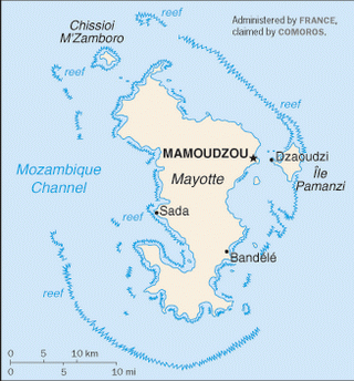Kaart Mayotte
