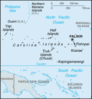Kaart Micronesia
