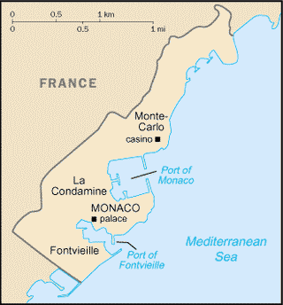 Kaart Monaco