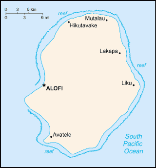 Kaart Niue