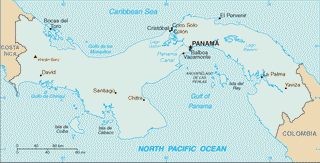 Kaart Panama