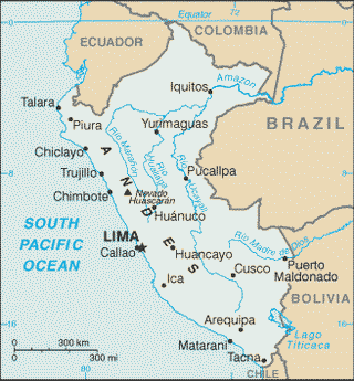 Kaart Peru