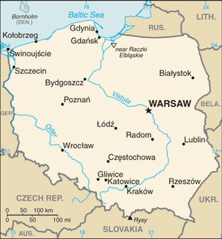 Kaart Polen