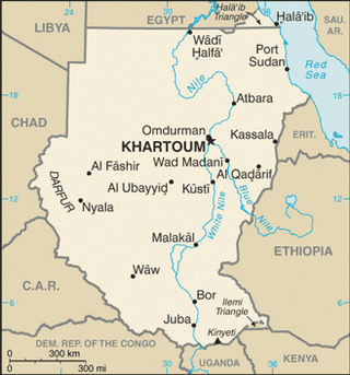 Kaart Soedan