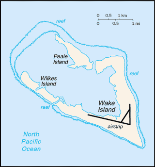 Kaart Wake-eiland